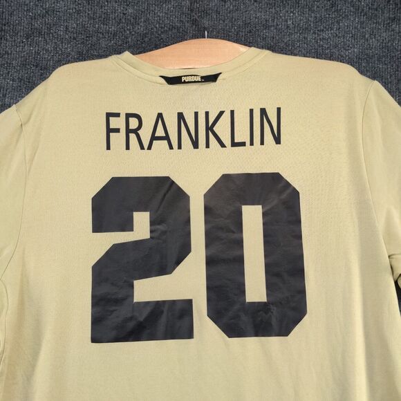 Nike Dri-Fit Men's Purdue Boilermaker #20 Franklin Graphic T-Shirt Tan Large - Picture 6 of 12